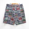 ノーティカ ショートパンツ パッチワーク ネイビーチェック W40 | 古着