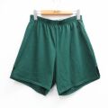 W33★古着 ショート イージー パンツ ショーツ メンズ 90年代 90s コットン グリーン 26may25