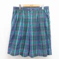 W34★古着 ショート パンツ ショーツ メンズ 90年代 90s グリーン チェック 26jun02