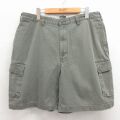 トミーヒルフィガー 90s ショートカーゴパンツ ワンポイントロゴ カーキ W36 | 古着