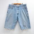 リーバイス505 ショートパンツ ヒゲ ライトブルー W38 | 古着