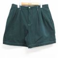 W36★古着 トミーヒルフィガー ブランド ショート パンツ ショーツ メンズ 90年代 90s コットン グリーン 26jun04