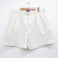 W36★古着 ラルフローレン ショート ブランド チノ パンツ チノパン ショーツ メンズ 90年代 90s ワンポイントロゴ コットン USA製 ベージュ【spe】 26jun04