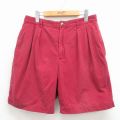 トミーヒルフィガー 90s ショートパンツ バーガンディ 実寸W31 | 古着