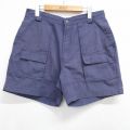 バンヒューセン 90s ショートブッシュパンツ ネイビー 実寸W33 | 古着