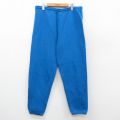 W37★古着 リー Lee スウェット パンツ メンズ 90年代 90s 無地 USA製 青 ブルー 25sep22 中古 ボトムス ロング