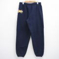 W35★古着 スウェット パンツ メンズ 90年代 90s ノートルダム USA製 紺 ネイビー 25oct02 中古 ボトムス ロング
