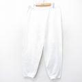 W36★古着 TULTEX スウェット パンツ メンズ 80年代 80s 無地 USA製 白 ホワイト 25oct17 中古 ボトムス ロング