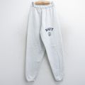 W29★古着 スウェット パンツ メンズ 90年代 90s ミリタリー ネイビー NAVY USA製 薄グレー 霜降り 【spe】 25oct21 中古 ボトムス ロング