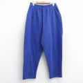 W34★古着 スウェット パンツ メンズ 90年代 90s 無地 コットン USA製 青 ブルー 25oct28 中古 ボトムス ロング