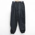 W34★古着 ナイキ NIKE ナイロン パンツ メンズ 00年代 00s ワンポイントロゴ 黒 ブラック 25oct28 中古 ボトムス ロング