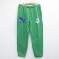 W33★古着 スウェット パンツ メンズ 90年代 90s CAMP DOVID コットン USA製 緑 26jan31