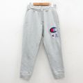 W32★古着 チャンピオン champion スウェット パンツ メンズ ビッグロゴ グレー 霜降り 26feb14