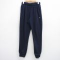 W32★古着 チャンピオン Champion スウェット パンツ メンズ ワンポイントロゴ 紺 26mar12