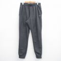 W33★古着 チャンピオン Champion スウェット パンツ メンズ ワンポイントロゴ 濃グレー 26mar12