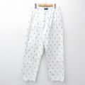 W35★古着 ラルフローレン ブランド パジャマ パンツ メンズ ポニー 総柄 コットン 白他 26apr10