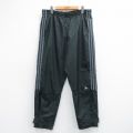 アディダス 00s ナイロンパンツ ワンポイントロゴ グレー W36 | 古着