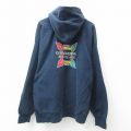 XL★古着 長袖 チャンピオン Champion リバースウィーブ パーカー メンズ 00年代 00s GALVANIZING 大きいサイズ 濃紺 ネイビー 24dec18 中古 スウェット スエット トレーナー トップス