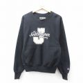 【20%OFF】L★古着 長袖 チャンピオン Champion リバースウィーブ メンズ 00年代 00s Jinkleheimer クルーネック 黒 ブラック 25sep22 中古 スウェット スエット トレーナー トップス