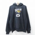 XL★古着 長袖 チャンピオン Champion リバースウィーブ パーカー メンズ 00年代 00s TOWSON 大きいサイズ 黒 ブラック 25oct02 中古 スウェット スエット トレーナー トップス