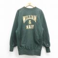XL★古着 長袖 チャンピオン Champion リバースウィーブ メンズ 90年代 90s MARY ロング丈 クルーネック 緑 グリーン 【spe】 25oct15 中古 スウェット スエット トレーナー トップス