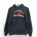 【20%OFF】M★古着 長袖 チャンピオン Champion リバースウィーブ パーカー メンズ 00年代 00s フットボール 黒【spe】 25nov26