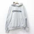 XL★古着 長袖 チャンピオン Champion リバースウィーブ パーカー メンズ 00年代 00s フットボール 大きいサイズ グレー 霜降り 26jan21