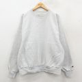 XL★古着 長袖 チャンピオン Champion リバースウィーブ メンズ 00年代 00s 無地 大きいサイズ クルーネック 薄グレー 霜降り【spe】 26jan29