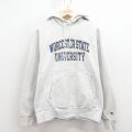 L★古着 長袖 チャンピオン Champion リバースウィーブ パーカー メンズ 00年代 00s WORCESTER グレー 霜降り 26mar03