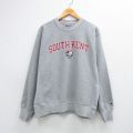 L★古着 長袖 チャンピオン Champion リバースウィーブ メンズ 00年代 00s SOUTH KENT クルーネック グレー 霜降り 26mar06