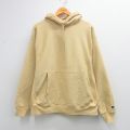 XL★古着 長袖 チャンピオン Champion リバースウィーブ パーカー メンズ 00年代 00s 無地 薄黄 26mar06