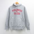 L★古着 長袖 チャンピオン Champion リバースウィーブ パーカー メンズ 00年代 00s MUHLENBERG グレー 霜降り 26mar19