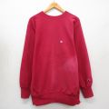 チャンピオン 90s リバースウィーブスウェット ワンポイントロゴ レッド XL | 古着