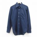 M★古着 長袖 シャツ メンズ 70年代 70s 紺 ネイビー 25feb21 中古 トップス