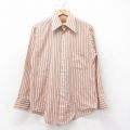 M★古着 バンヒューセン 長袖 シャツ メンズ 70年代 70s 薄茶他 ブラウン チェック 25aug05 中古 トップス
