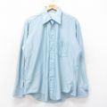 L★古着 シアーズ 長袖 シャツ メンズ 70年代 70s 薄紺 ネイビー 25aug05 中古 トップス