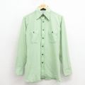 S★古着 アロー 長袖 シャツ メンズ 70年代 70s 黄緑 26jan30