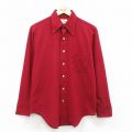 M★古着 アロー 長袖 シャツ メンズ 70年代 70s エンジ 26feb07