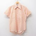 70s 半袖シャツ 総柄 イエロー M | 古着