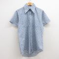 【50%OFF】M★古着 半袖 シャツ メンズ 70年代 70s 紺他 ネイビー 24aug02 中古 トップス