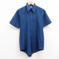 【50%OFF】M★古着 DEE CEE 半袖 シャツ メンズ 70年代 70s USA製 紺 ネイビー 24aug02 中古 トップス