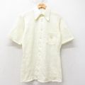 S★古着 バンヒューセン 半袖 シャツ メンズ 70年代 70s 黄他 イエロー チェック 25jun26 中古 トップス