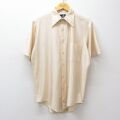 L★古着 バンヒューセン 半袖 シャツ メンズ 70年代 70s ベージュ系 26apr27