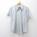 M★古着 半袖 シャツ メンズ 70年代 70s グレー他 26apr27