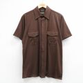 70s 半袖シャツ ブラウン L | 古着