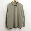 IZOD 長袖ポロシャツ カーキチェック XL | 古着