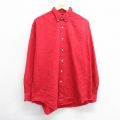 ノーティカ 90s 長袖シャツ ワンポイントロゴ レッド XL | 古着