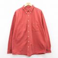 エディーバウアー 長袖シャツ ワンポイントロゴ オレンジ XL | 古着