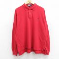 ラルフローレン 90s 長袖ポロシャツ ワンポイントロゴ レッド XL | 古着