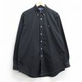 ラルフローレン 90s 長袖シャツ ワンポイントロゴ ブラック XL | 古着